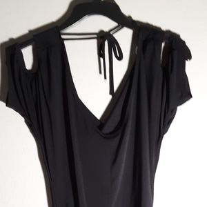 Womans black dress blouse